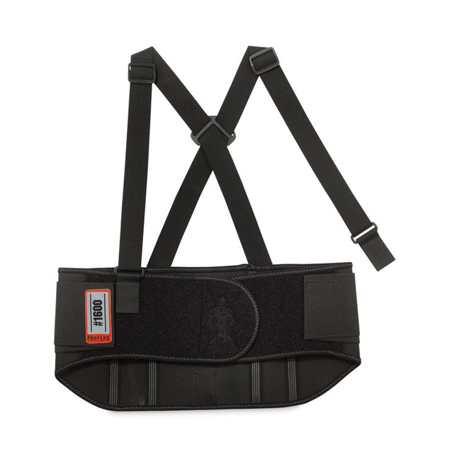ProFlex 1600 Standard Elastic Back Support Brace, 2X-Large, 42" to 46" Waist, Black