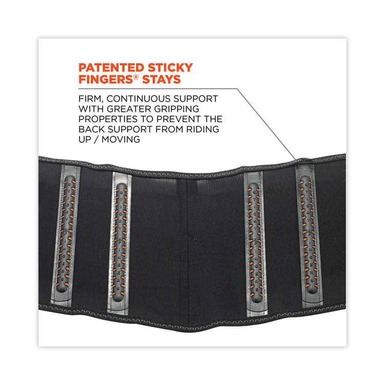 ProFlex 1100SF Standard Spandex Back Support Brace, Medium, 30" to 34" Waist, Black