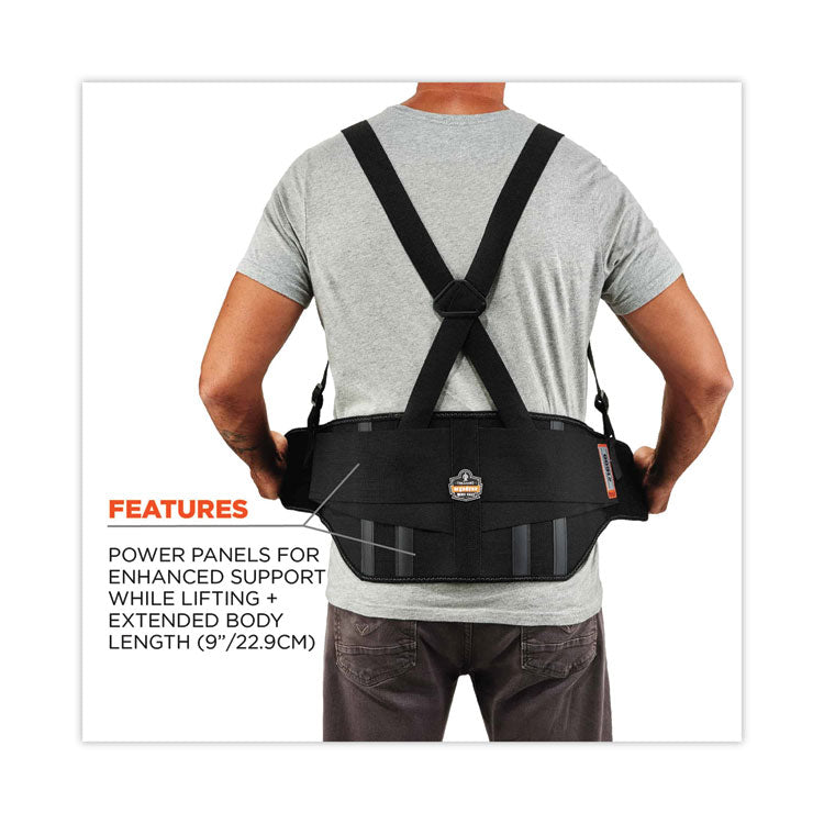 ProFlex 1600 Standard Elastic Back Support Brace, X-Small, 20" to 25" Waist, Black