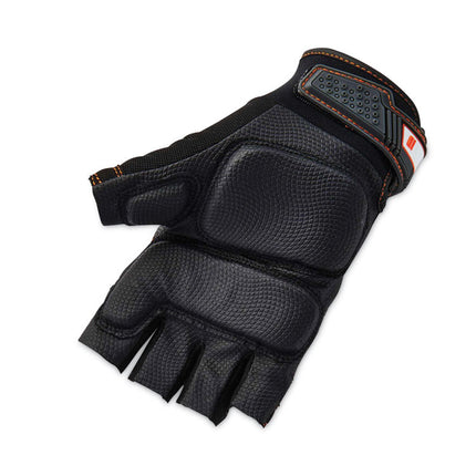 ProFlex 900 Half-Finger Impact Gloves, Black, Medium, Pair