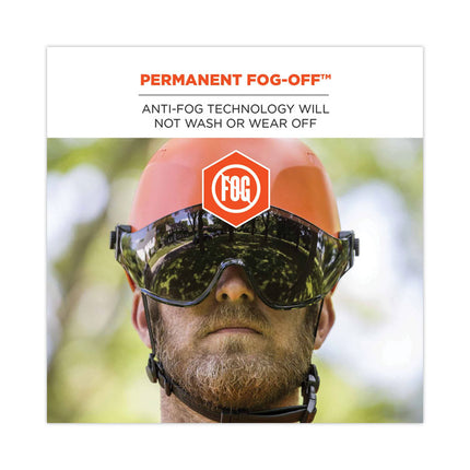 Skullerz 8991 Safety Helmet Visor, Polycarbonate, 6 x 12 x 4, Smoke