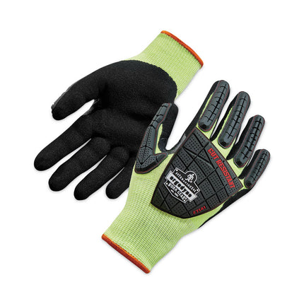 ProFlex 7141 ANSI A4 DIR Nitrile-Coated CR Gloves, Lime, 2X-Large, 72 Pairs/Pack
