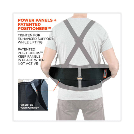 ProFlex 2000SF High-Performance Spandex Back Support Brace, 4X-Large, 52" to 58" Waist, Black