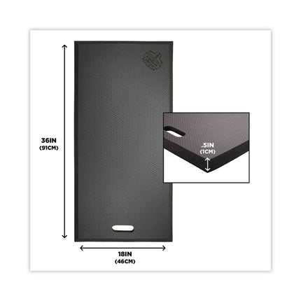 ProFlex 391 XL Foam Kneeling Pad, 0.5", X-Large, Black