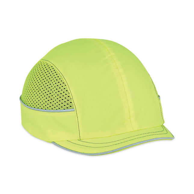 Skullerz 8950 Bump Cap Hat, Micro Brim, Lime