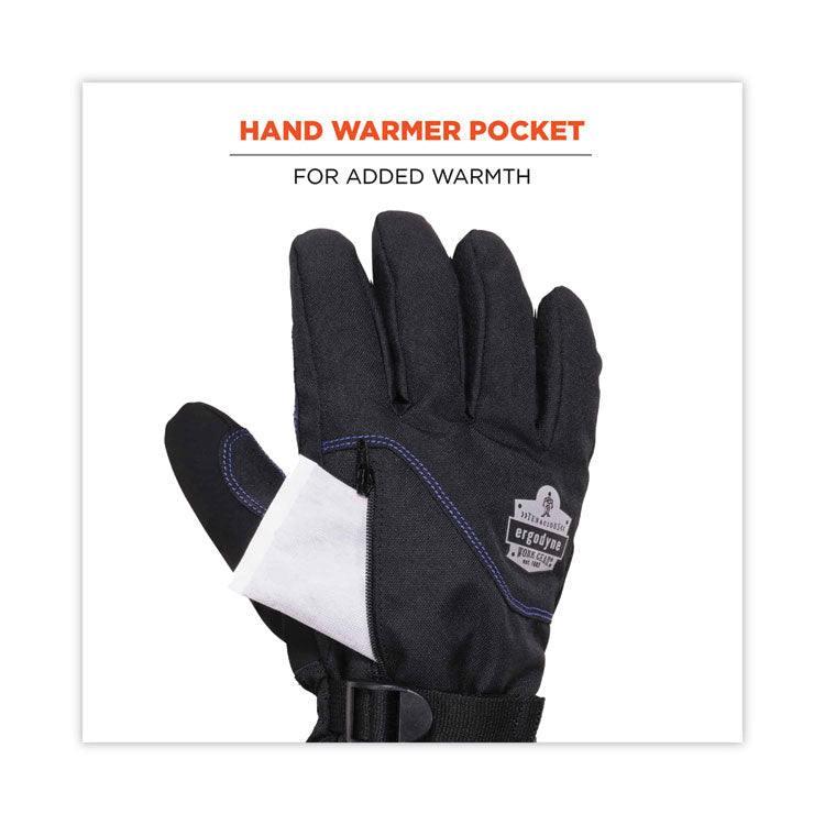 ProFlex 825WP Thermal Waterproof Winter Work Gloves, Black, Large, Pair