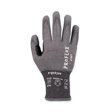 ProFlex 7071 ANSI A7 PU Coated CR Gloves, Gray, Medium, Pair