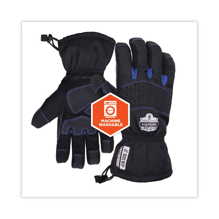 ProFlex 819WP Extreme Thermal WP Gloves, Black, Large, Pair