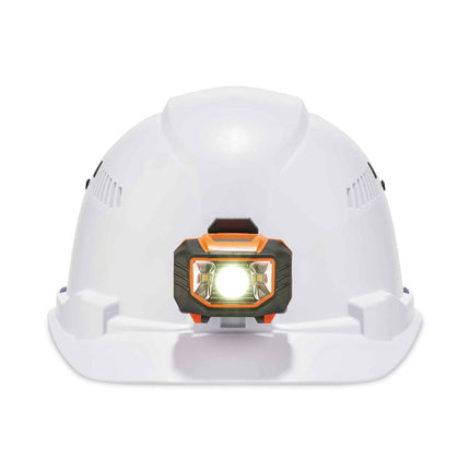 Skullerz 8972LED Class C Hard Hat Cap Style with LED Light, White