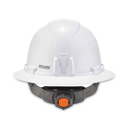 Skullerz 8971 Class E Hard Hat Full Brim, White