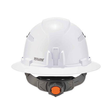 Skullerz 8973LED Class C Hard Hat Full Brim with LED Light, White