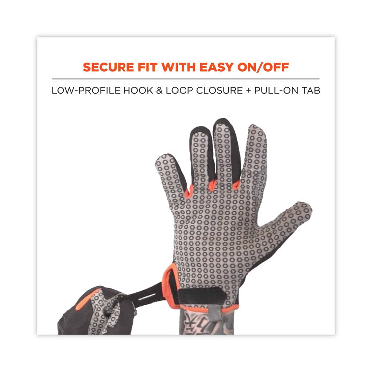 ProFlex 821 Smooth Surface Handling Gloves, Black, Large, Pair