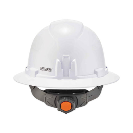 Skullerz 8971LED Class E Hard Hat Full Brim with LED Light, White