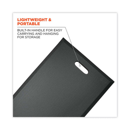 ProFlex 386 Large Foam Kneeling Pad, 0.5", Large, Black