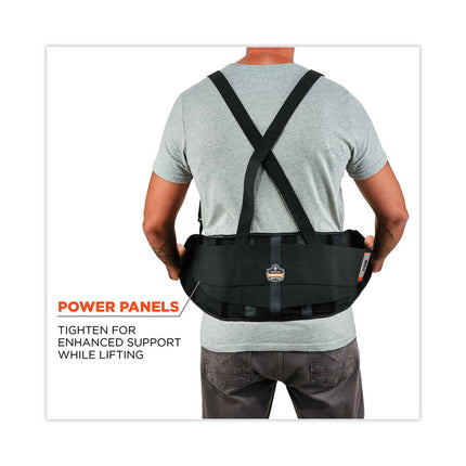ProFlex 100 Economy Spandex Back Support Brace, X-Small, 20" to 25" Waist, Black