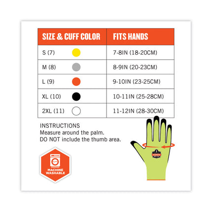 ProFlex 7022 ANSI A2 Coated CR Gloves DSX, Lime, Large, 144 Pairs/Pack