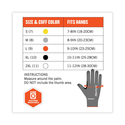 ProFlex 7071 ANSI A7 PU Coated CR Gloves, Gray, Small, Pair
