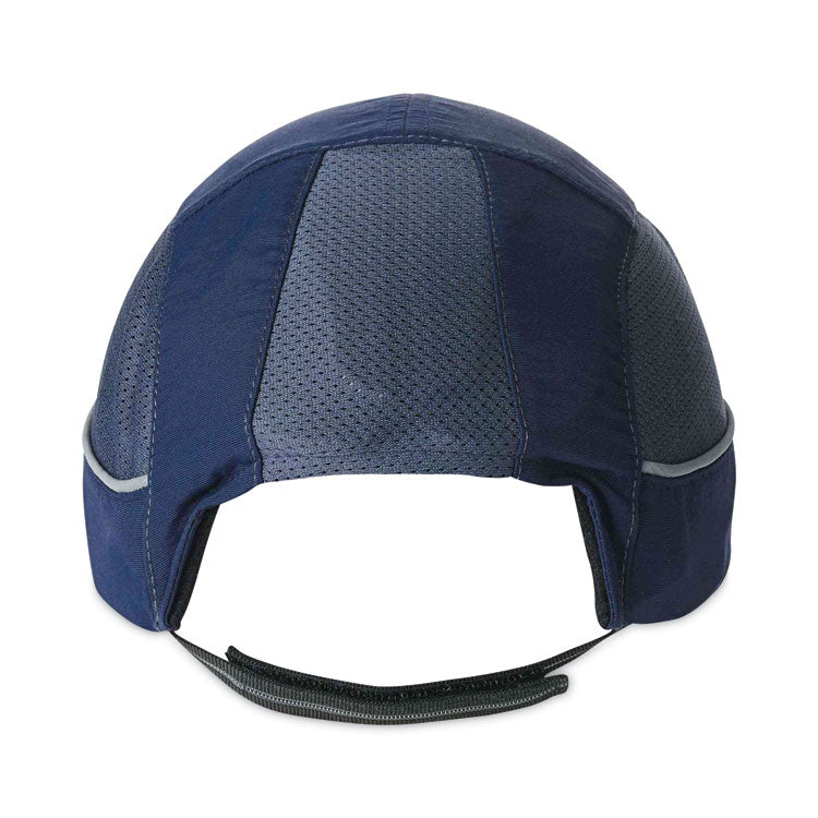 Skullerz 8950XL XL Bump Cap Hat, Short Brim, Navy
