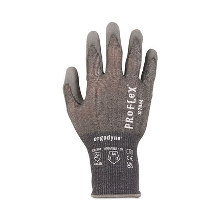 ProFlex 7044 ANSI A4 PU Coated CR Gloves, Gray, Large, Pair