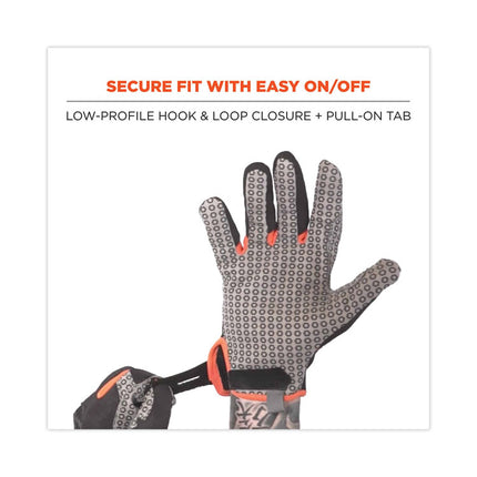 ProFlex 821 Smooth Surface Handling Gloves, Black, Small, Pair