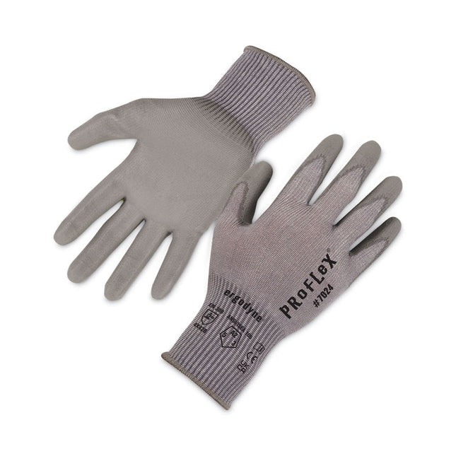 ProFlex 7024 ANSI A2 PU Coated CR Gloves, Gray, 2X-Large, 12 Pairs/Pack