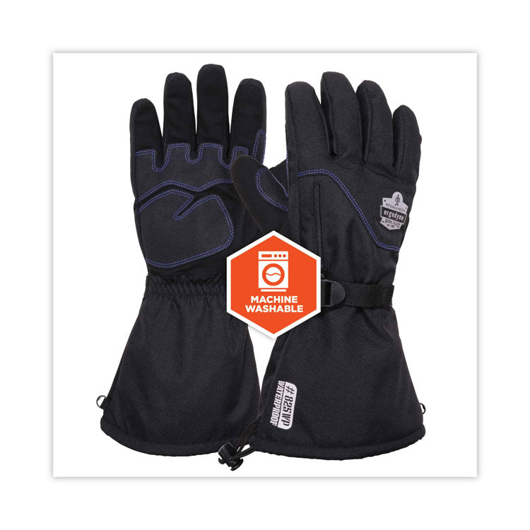 ProFlex 825WP Thermal Waterproof Winter Work Gloves, Black, Medium, Pair