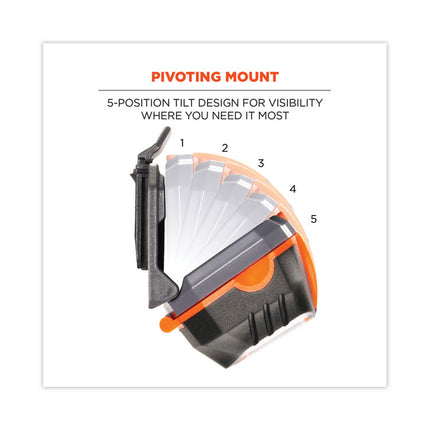 Skullerz 8981 Hard Hat LED Light, Orange