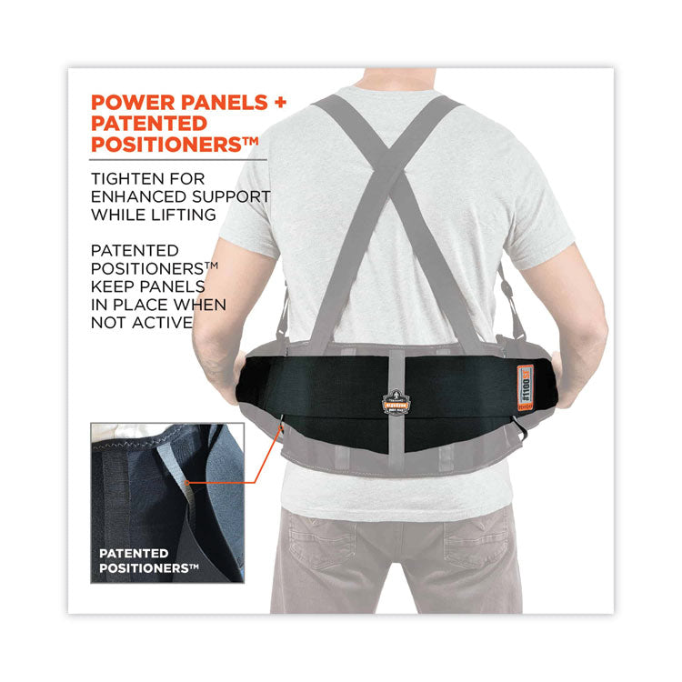 ProFlex 1100SF Standard Spandex Back Support Brace, Small, 25" to 30" Waist, Black