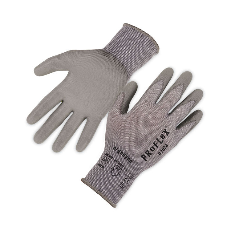 ProFlex 7024 ANSI A2 PU Coated CR Gloves, Gray, X-Large, Pair