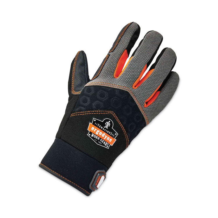 ProFlex 9001 Full-Finger Impact Gloves, Black, Large, Pair