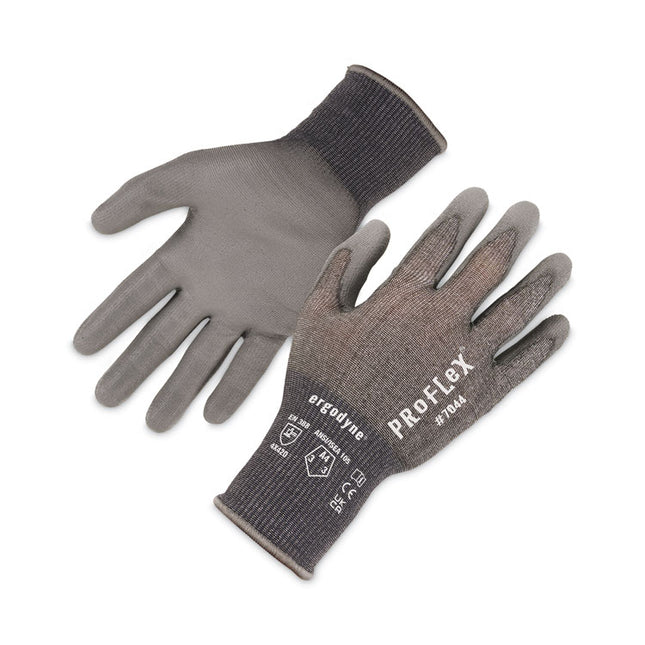 ProFlex 7044 ANSI A4 PU Coated CR Gloves, Gray, 2X-Large, Pair