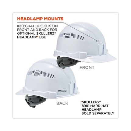 Skullerz 8972 Class C Hard Hat Cap Style, White