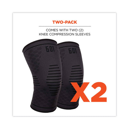 ProFlex 601 Knee Compression Sleeve, Small, Black