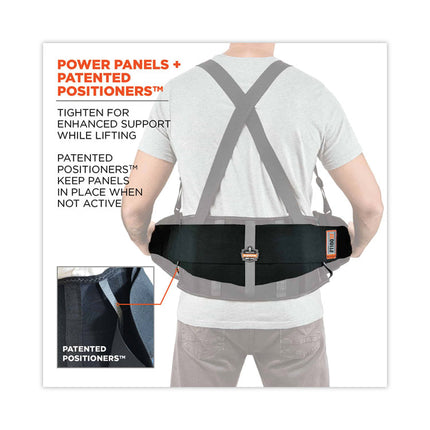 ProFlex 1100SF Standard Spandex Back Support Brace, X-Small, 20" to 25" Waist, Black