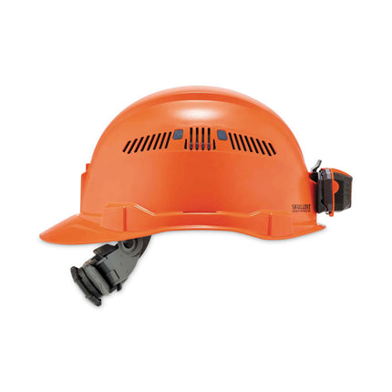 Skullerz 8972LED Class C Hard Hat Cap Style with LED Light, Orange