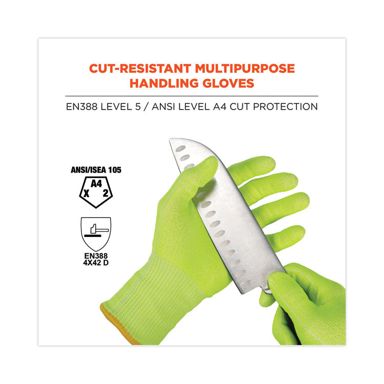 ProFlex 7040 ANSI A4 CR Food Grade Gloves, Lime, Small, 144 Pairs