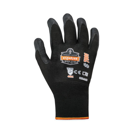 ProFlex 7001 Nitrile-Coated Gloves, Black, Large, Pair