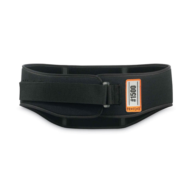 ProFlex 1500 Weight Lifters Style Back Support Belt, Small, 25" to 30" Waist, Black