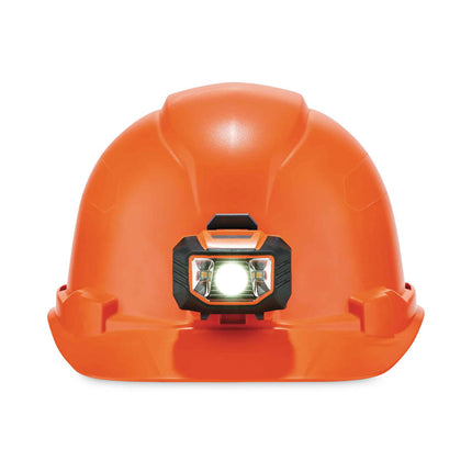 Skullerz 8970LED Class E Hard Hat Cap Style with LED Light, Orange