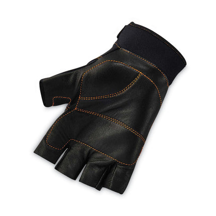 ProFlex 901 Half-Finger Leather Impact Gloves, Black, 2X-Large, Pair
