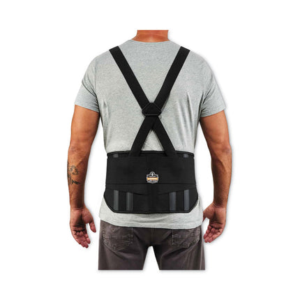 ProFlex 1600 Standard Elastic Back Support Brace, 4X-Large, 52" to 58" Waist, Black