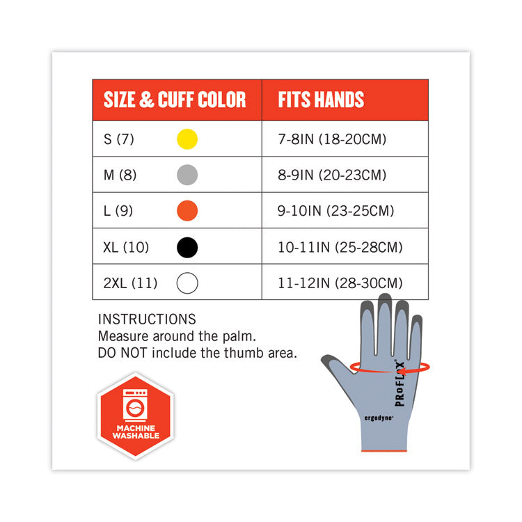 ProFlex 7025 ANSI A2 PU Coated CR Gloves, Blue, Medium, Pair