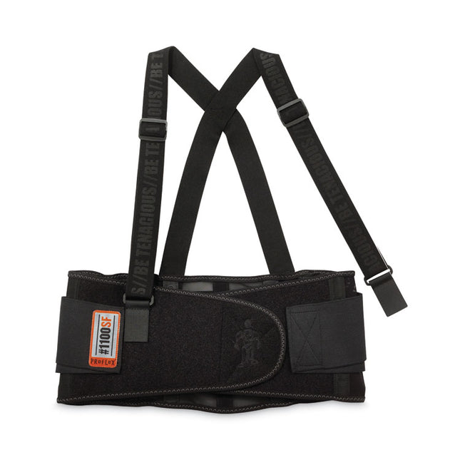 ProFlex 1100SF Standard Spandex Back Support Brace, Large, 34" to 38" Waist, Black