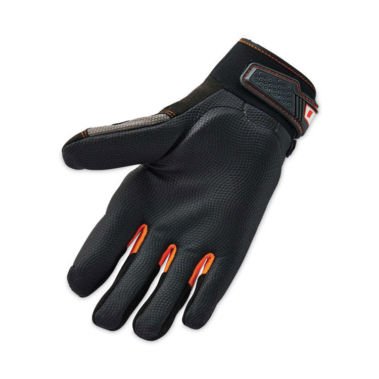 ProFlex 9002 Certified Full-Finger Anti-Vibration Gloves, Black, Large, Pair