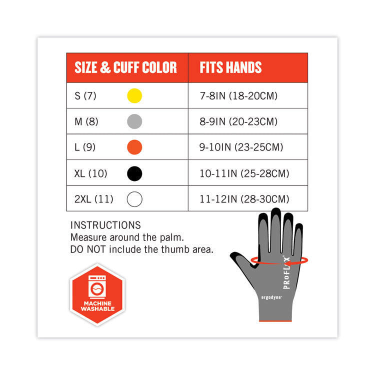 ProFlex 7072 ANSI A7 Nitrile-Coated CR Gloves, Gray, 2X-Large, 12 Pairs/Pack
