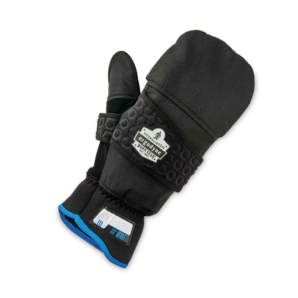 ProFlex 816 Thermal Flip-Top Gloves, Black, Large, Pair