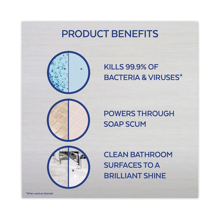 Disinfectant Power Bathroom Foamer, Liquid, Atlantic Fresh Scent, 32 oz Spray Bottle, 12/Carton