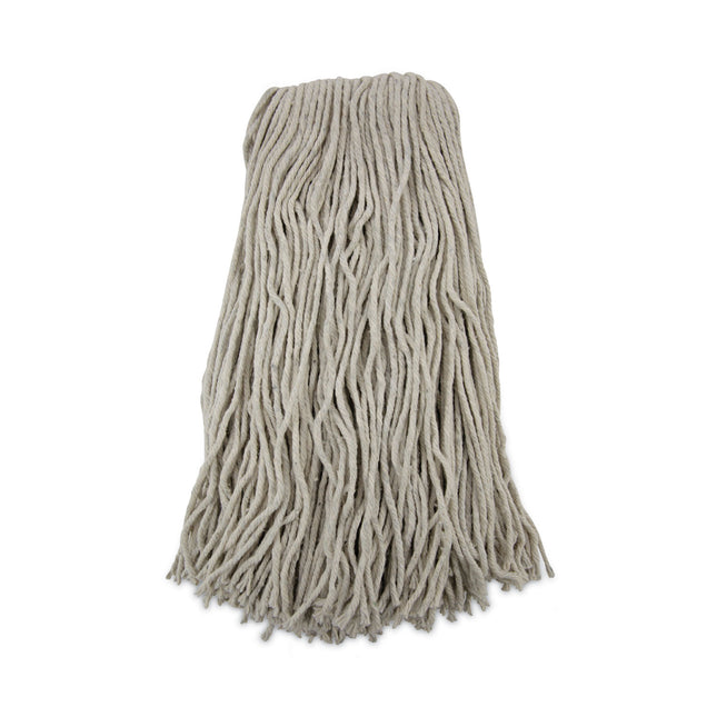 Cut-End Wet Mop Head, Cotton, No. 32, White, 12/carton
