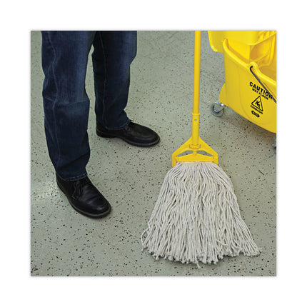 Cut-End Wet Mop Head, Cotton, No. 32, White, 12/carton