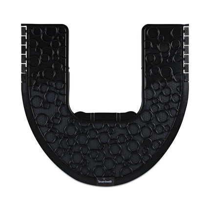 Commode Mat 2.0 Disposable Toilet Floor Mat, Non-Slip Rubber, 22 x 22, Black, 6/Carton